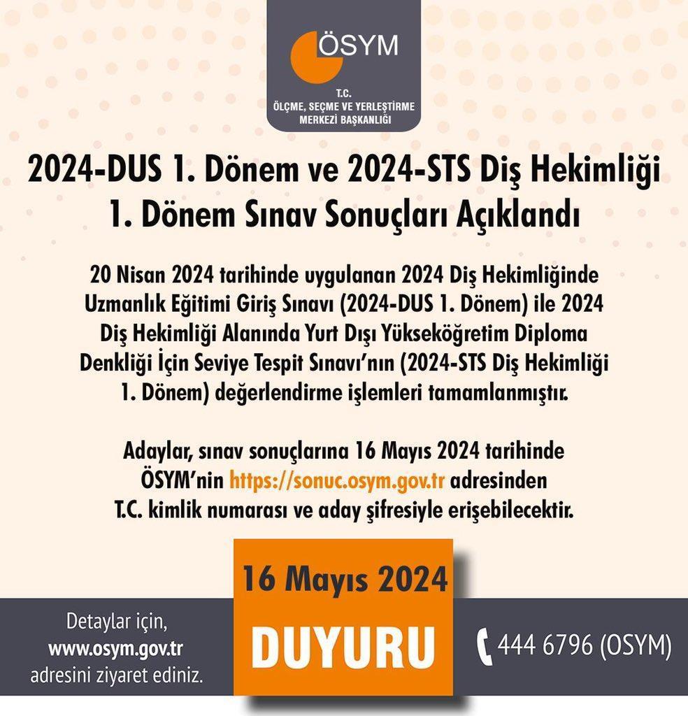 dus sonuclari 2024 ve karsilik anahtari sorgulama ekrani 2024 dus 1 periyot ve 2024 sts J7mGXY9X