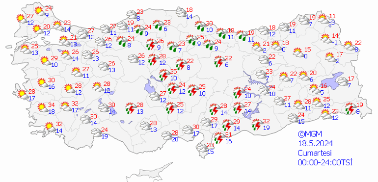 hafta sonu hava nasil olacak meteoroloji il il hava durumu tahminlerini yayinladi yarin 18 JKFO2dtp