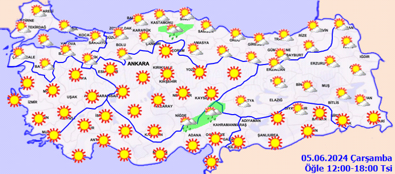 hava durumu tahminleri il il 5 haziran 2024 yarin hava nasil olacak meteoroloji