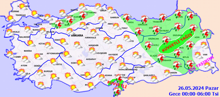 hava durumu tahminleri il il yarin 26 mayis hava nasil olacak yagmur yagacak Nwbfj4pX