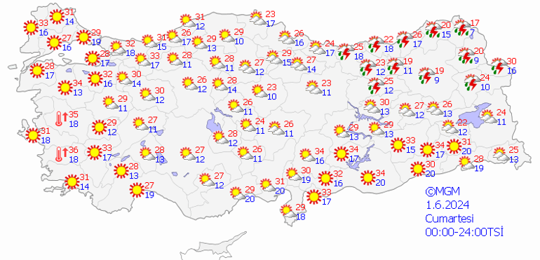 hava durumu tahminleri il il yayinlandi yarin 1 haziran hava nasil olacak meteoroloji 4kul82sr