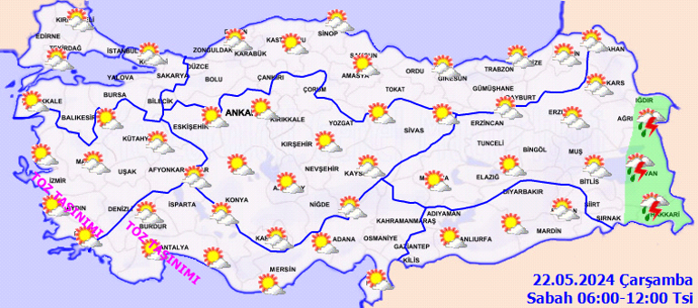 hava durumu tahminleri il il yayinlandi yarin 22 mayis hava nasil olacak meteorolojiden 77pFHQTi