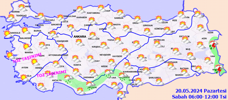 hava durumu tahminleri il il yeni haftada hava nasil olacak yarin 20 mayis