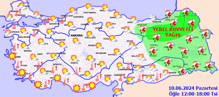 meteoroloji yeni haftanin hava durumu tahminlerini yayinladi yarin 10 haziran hava nasil olacak istanbula TMRLP8BW