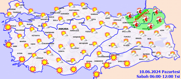 meteoroloji yeni haftanin hava durumu tahminlerini yayinladi yarin 10 haziran hava nasil olacak istanbula e97EzkIr