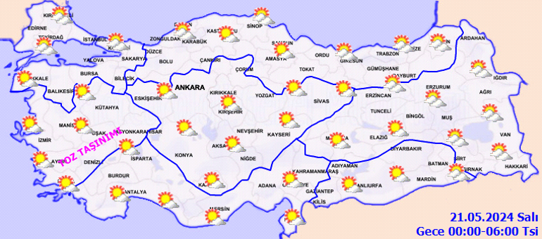 saganak ve toz tasinimi uyarisi yarin 21 mayis hava nasil olacak istanbulda yagmur nh1aLtYU