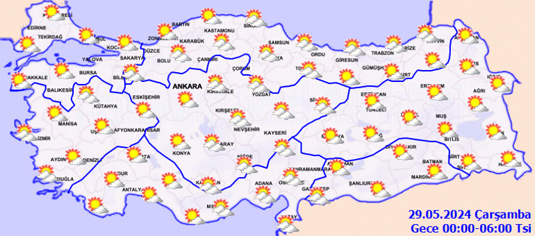 son dakika hava durumu tahminleri il il yarin 29 mayis hava nasil olacak 51CfE6Hi