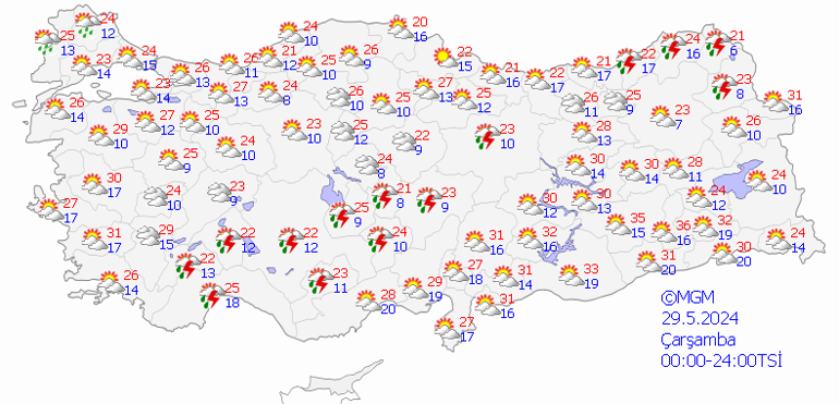 son dakika hava durumu tahminleri il il yarin 29 mayis hava nasil olacak hazFdALp