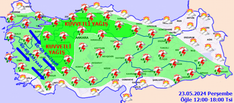 son dakika saganak yagis uyarisi yarin 23 mayis hava nasil olacak istanbulda yagmur var tmzLMmDA