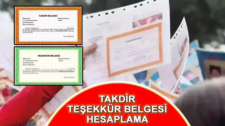 Takdir teşekkür belgesi hesaplama (2.dönem) || MEB Ortaokul-lise takdir ve teşekkür belgesi kaç puanla alınır? Dönem sonu karne notu nasıl hesaplanır?