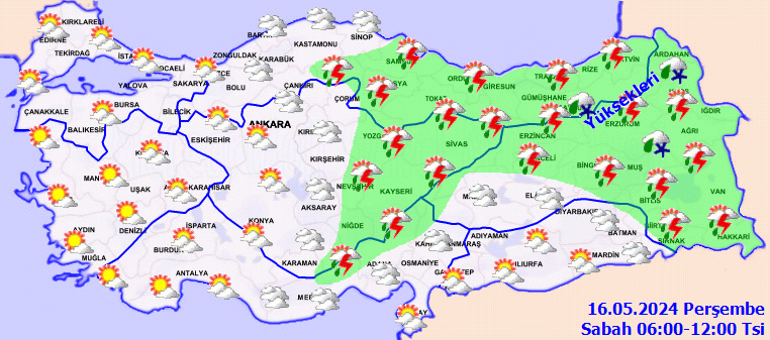 toz tasinimi ve yagis uyarisi meteoroloji vilayet il hava durumu kestirimlerini yayinladi yarin 16 btbA4M4z